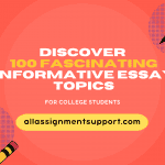 Informative Essay Topics for College Students