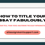 How to Title Your Essay